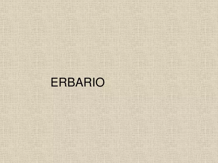 erbario