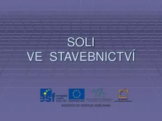 soli ve stavebnictv