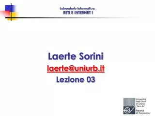 laboratorio informatico reti e internet i