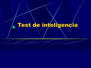 test de inteligencia
