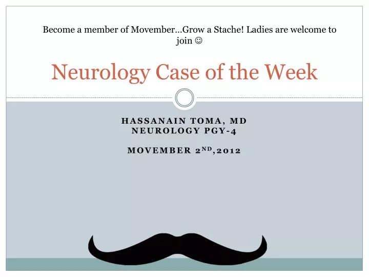 neurology case of the week