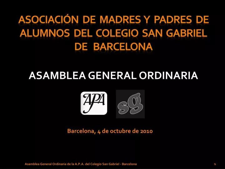 asociaci n de madres y padres de alumnos del colegio san gabriel de barcelona