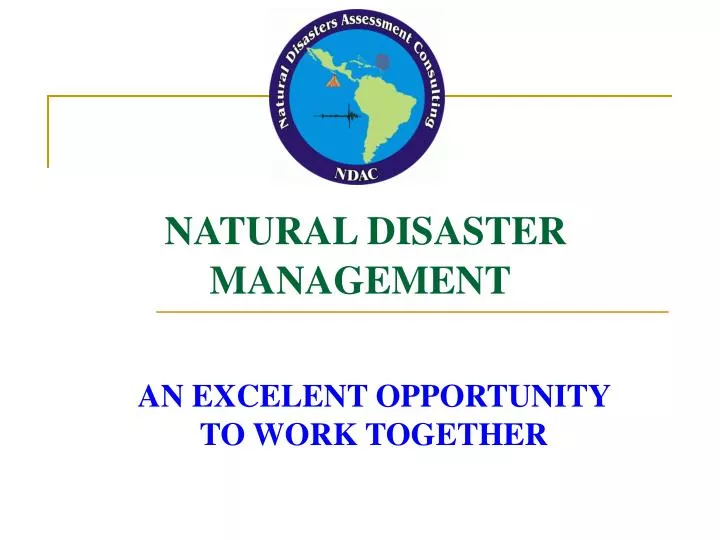 natural disaster management