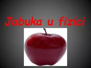 jabuka u fizici