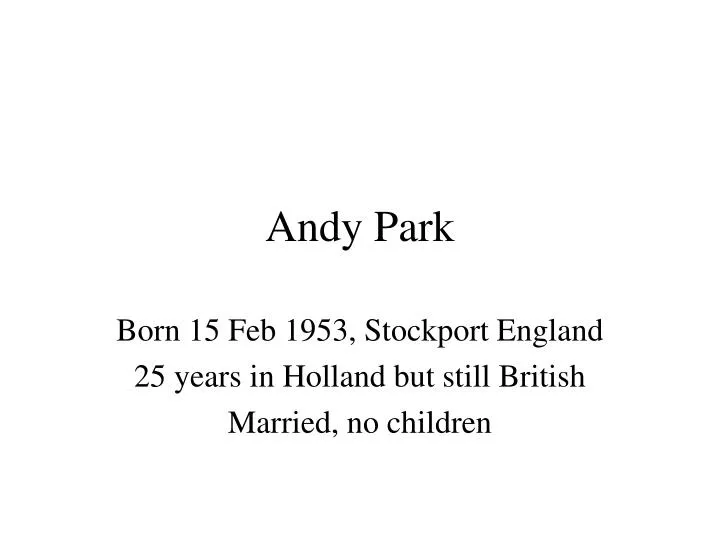 andy park