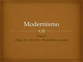 modernismo