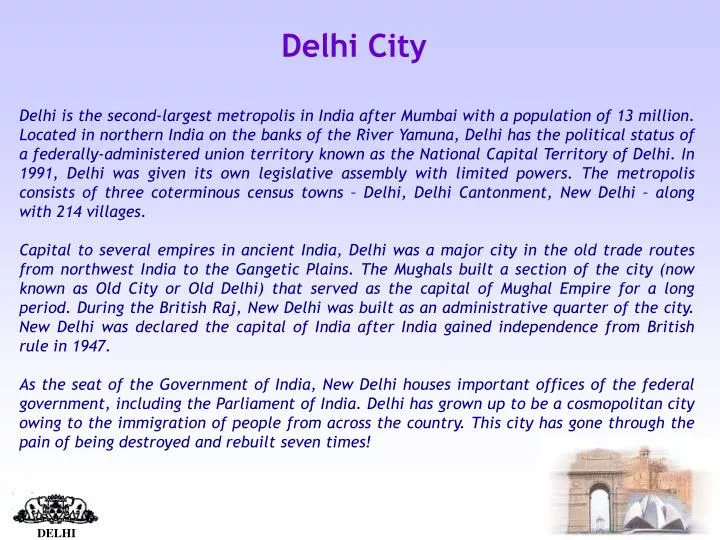 delhi city