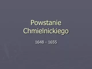 powstanie chmielnickiego