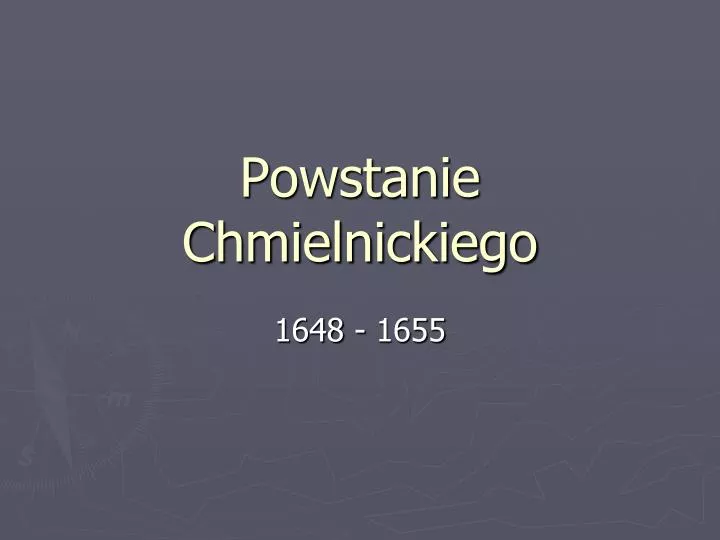 powstanie chmielnickiego