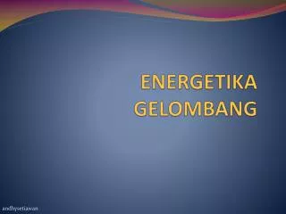 energetika gelombang
