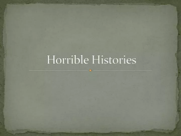horrible histories