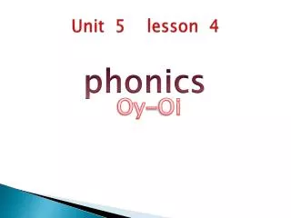 Unit 5 lesson 4