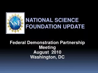 National Science Foundation Update