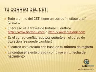 tu correo del ceti