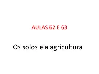 aulas 62 e 63