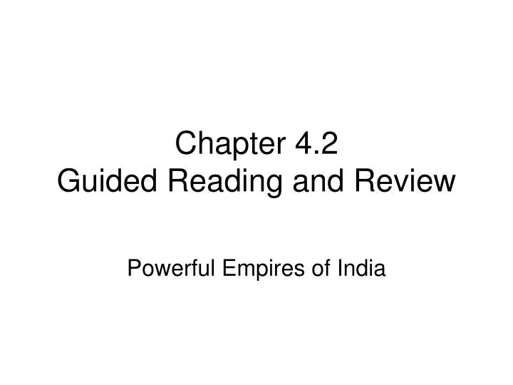 chapter 4 2 guided reading and review