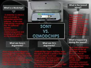 Sony vs. OzModchips