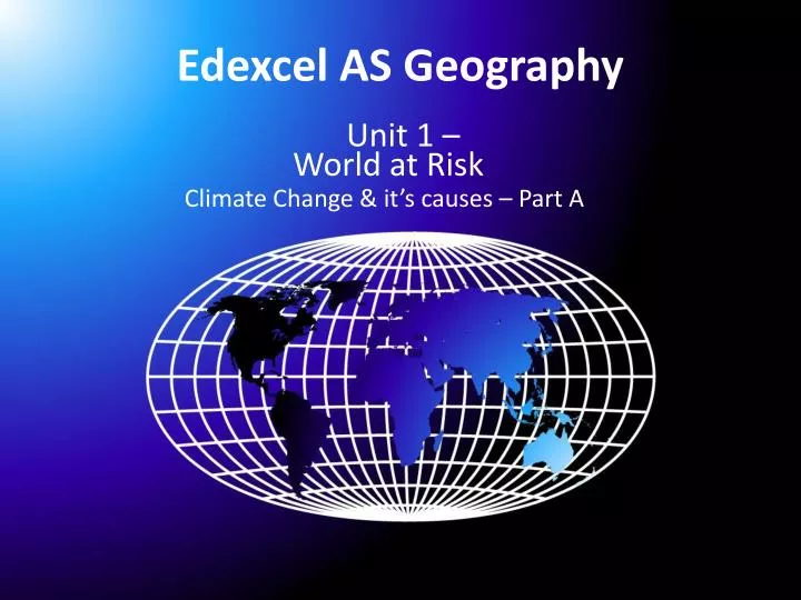 edexcel as geography