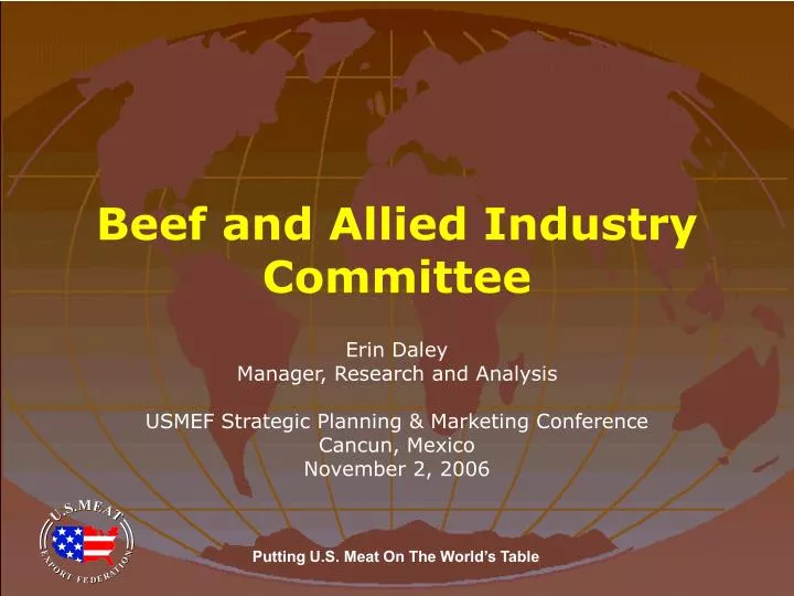 beef and allied industry committee