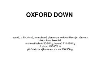 oxford down