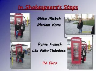 In Shakespeare's Steps