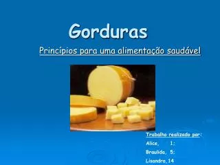 gorduras