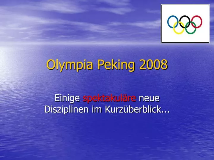 olympia peking 2008