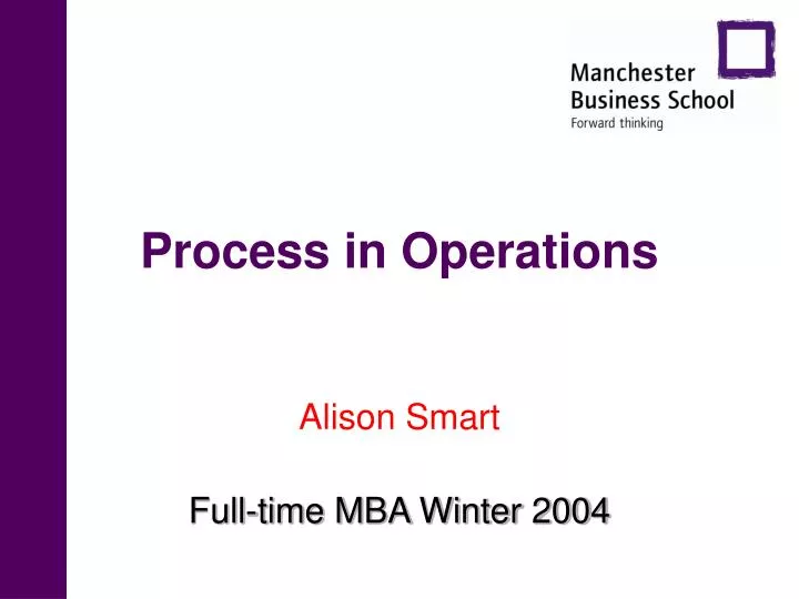 process in operations