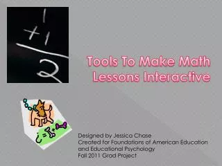 Tools To Make Math Lessons Interactive
