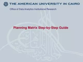 Planning Matrix Step-by-Step Guide
