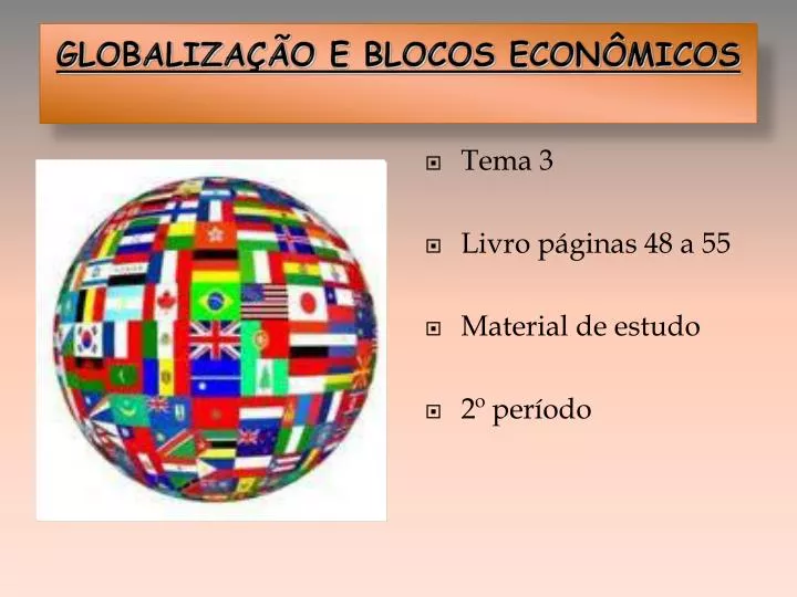 globaliza o e blocos econ micos