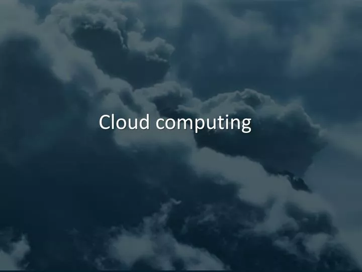 cloud computing