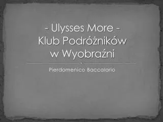 ulysses more klub podr nik w w wyobra ni