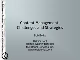 Content Management: Challenges and Strategies