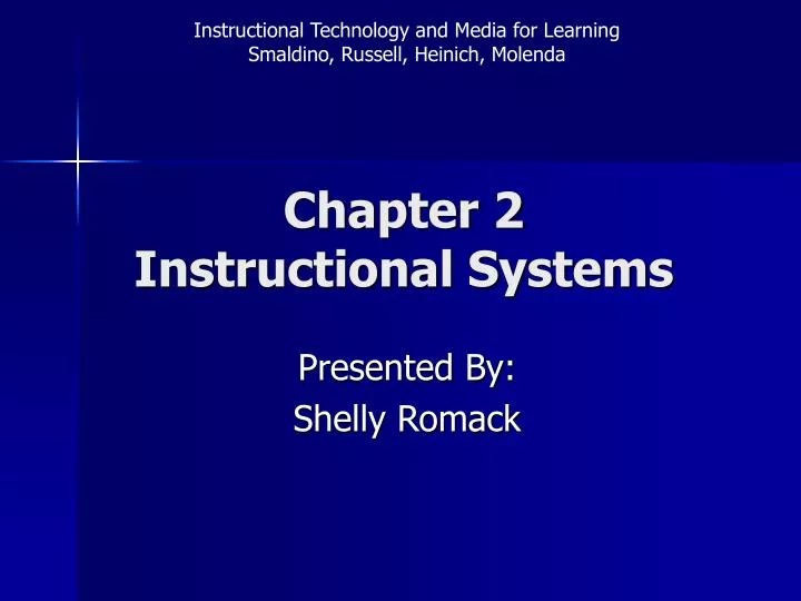 chapter 2 instructional systems