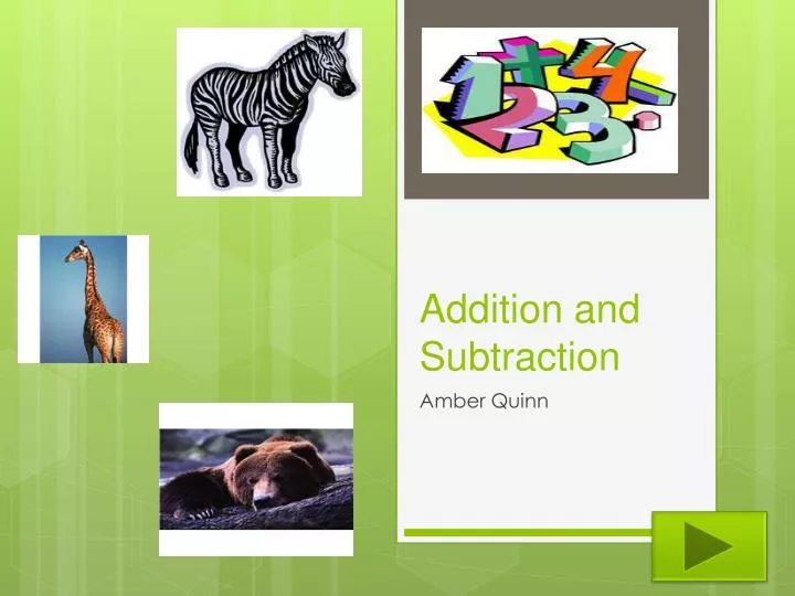 addition and subtraction