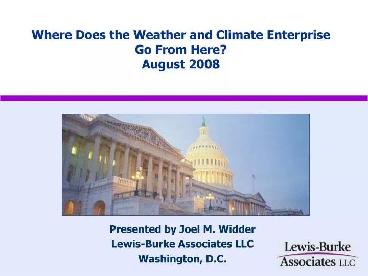 where does the weather and climate enterprise go from here august 2008