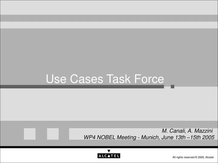 use cases task force