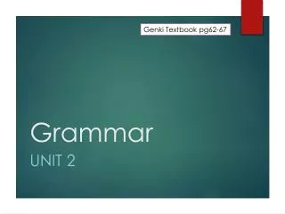 grammar