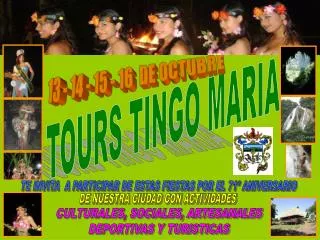 TOURS TINGO MARIA