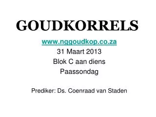 goudkorrels
