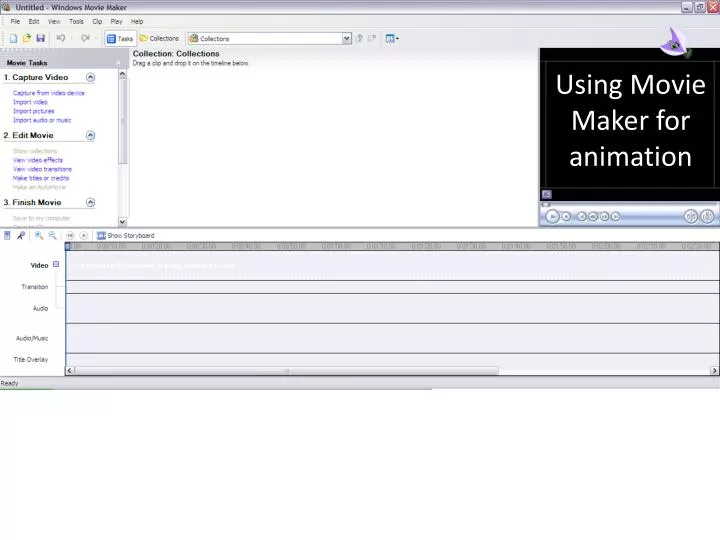 using movie maker for animation