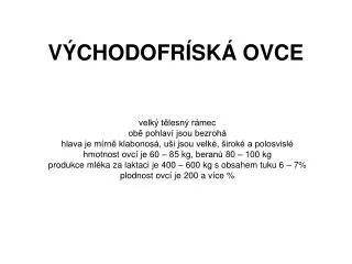 v chodofr sk ovce