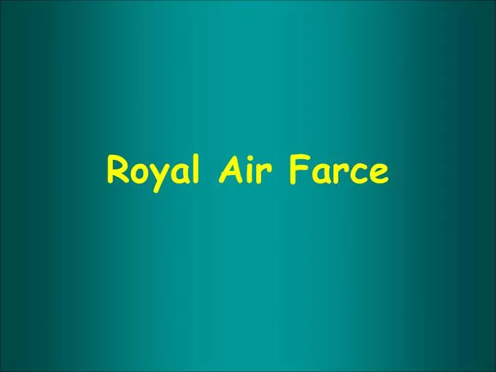 royal air farce