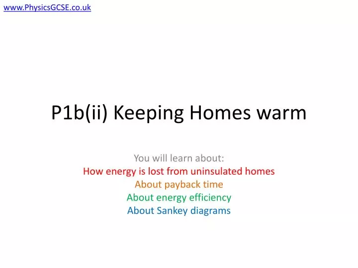 p1b ii keeping homes warm
