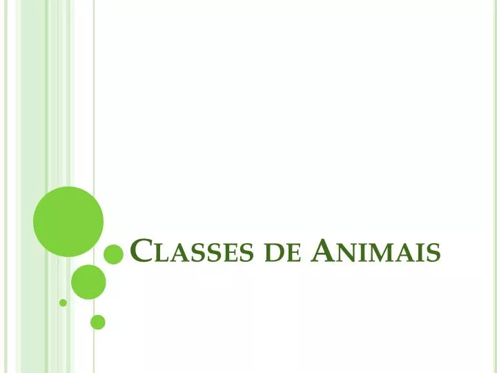 classes de animais