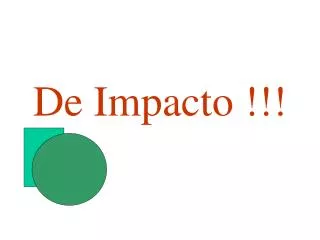 de impacto