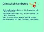 Drie schuintamboers 1 - slide 1