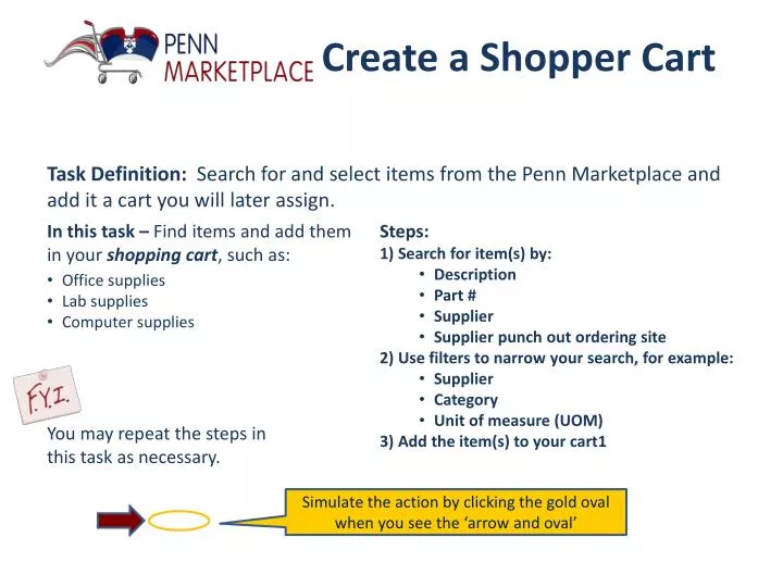 create a shopper cart
