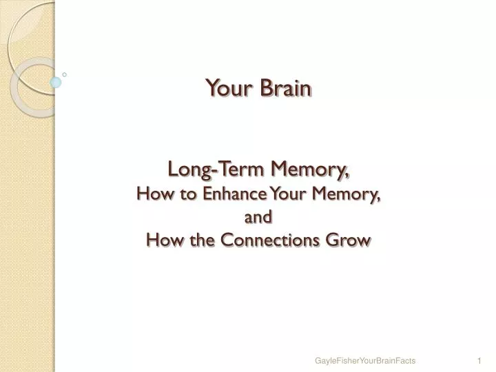your brain long term memory how to enhance your memory and how the connections grow